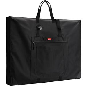 Nicpro Wide Gusset Art Portfolio Case 20 x 26”, Large Tote Bag for Artwork | Adjustable Shoulder Strap, 600D Fabric, Durable Leather Corners, Waterproof, Portfolio for Artist Canvas Sketching Drawing