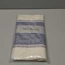DII Dobby Stripe Woven Table Runner, 13x108 (13x113.5, Fringe Included) French Blue