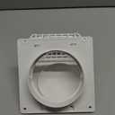 Deflecto 4-Inch Wide Mouth Dryer Vent Hood with Removable Bird Guard, White