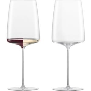 ZWIESEL GLAS Simplify Bordeaux  Glass (Set of 2), Hand-Blown Glasses for White and Red , High-Quality Tritan Crystal Glasses (19 Ounce) ZWIESEL GLAS Simplify Bordeaux  Glass (Set of 2), Hand-Blown Glasses for White and Red , High-Quality Tritan Crystal Glasses (19 Ounce)