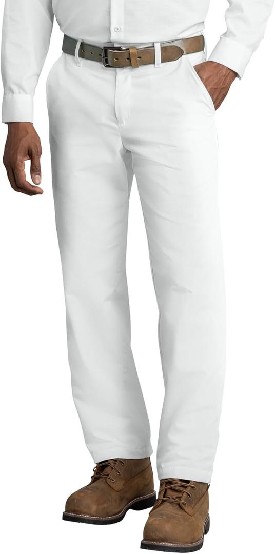 Red Kap Men's Wrinkle-Free Regular Fit Twill Blend Work Pants, 34W x 34L