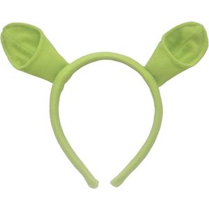 Sheliky Green Ears Headband Halloween Dress up Party Favors Women Men Cosplay Festival Theme Party Costume Accessories (01)