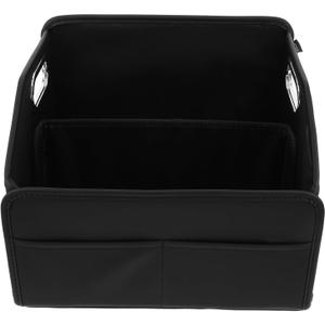 Car Trunk Organizer with Reinforced Handles Foldable Multi-compartment Storage Box for SUV and Small Cars