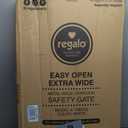 Regalo Safety 29-47" Easy Open Extra Wide Baby Gate for Doorways, Hallways & Bottom of Stairs, Pressured Mounted Safety Gate for Babies, Toddlers & Pets, Tested & Safe, American Designed and Owned