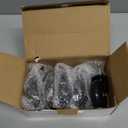 RidRed Office Chair Wheels - Replacement Rubber Wheels - Universal Fit 3 Inch Casters, Heavy-Duty Chair Casters, Noise Free, Fits 98% Chair, for All Floor (5) (Transparent)