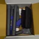 LEMATEC Dual-Action Pneumatic Vacuum & Air Blow Gun with 6 Attachments - 150 PSI Multi-Functional Air Compressor Tool for Automotive & Workshop Cleaning - Vacuum-blower