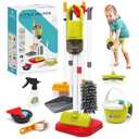 Dreamon Toddler Cleaning Set - 22Pcs Kids Cleaning Toy Set with 2-in-1 Kids Vacuum That Really Works, Pretend Home Cleaning Play Set for Toddler Age 3-7, Christmas Birthday Gift for Girls Boys