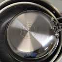 Deluxe 13 Piece Hybrid Ceramic Nonstick Stainless Steel Cookware Set-5 Piece Frying Pan Set, 6 PC Pot Set, 3.7QT Deep Saut Pan&Lid, Induction Ready, Stay Cool, PFOA Free Compatible with All Cooktops