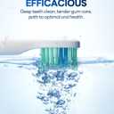 Bymore Electric Toothbrush for Adults,Travel Sonic Toothbrush with 8 Replacement Heads, Ultra Clean RechargeableToothbrush Portable One Charge for 330days 5 Modes 2mins Timer-Cyan Blue