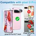 5 x Screen Protector Compatible with Pixel 9 Pro 5G, [4+4 Pack] Camera Lens Protectors, HD Tempered Glass, Fingerprint Unlock Support, Touch Sensitive, Anti Scratch