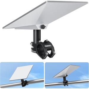 Starlink Mini Mount Kit for RV, Boat, Camper, Ladder & Guardrail - CNC Aluminum Alloy Adjustable Clamp (0.79"-1.38" Pipe Diameter) - Universal Pipe Adapter Compatible with Starlink mini