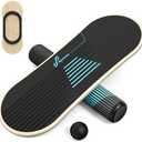 Sportneer Balance Board 7 Modes Wobble Board with Adjustable Stoppers Exercise Balancing Stability Trainer for Improve Balance, Surf Trainer & Physical Therapy - Roller and 2.8'' Ball Included
