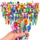 60Pcs Mini Multicolor Pens in One 4-in-1, Cute Pens Bulk for Party Favors, Back To School Gifts Delightful Ballpoint Pen Classroom Prizes