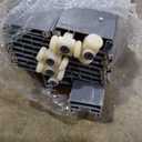 DIYHD 30X80in Interior Folding PVC Accordion Door, Grey, Include Door and Mounting Hardware, Handle, Latch