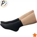 Presadee Closed Toe 15-20 mmHg Moderate Compression Foot Leg Ankle Sock Sleeve (Black, 5X-Large)