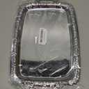 Silver Serving Tray,Rectangular Vintage Metal Tray with Handle for Whiskey Cookies, Charcuterie Snacks Desserts Fruit Party Food Display