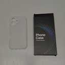 Shockproof for iPhone 16 Case, [Full Camera Protection] [Military-Grade Drop Protection] Protective Anti-Yellow Slim Translucent Matte Skin-Friendly for iPhone 16 Phone Case, White