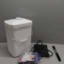 3 Gallon Heated Chicken Waterer for Winter Automatic Chicken Water Heater,Adsjustable Height Anti-Freezing Poultry Watering System (White, 9 in x 7.1inch x 13.7in)