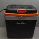 Electric Car Cooler and Warmer 35 Quart(33 Liter) Capacity with Draw bar and Wheels, Thermoelectric Iceless Cooler for Travel, Camping, Vehicles, Truck, Home - 12V DC and 120V AC