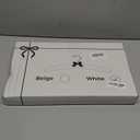 HOUSE DAY Satin Padded Hangers for Women 4 Pack 17 Inch No Shoulder Bump Bride Hanger for Sweaters, Dresses, Clothing, Weddings, LingerieWhite