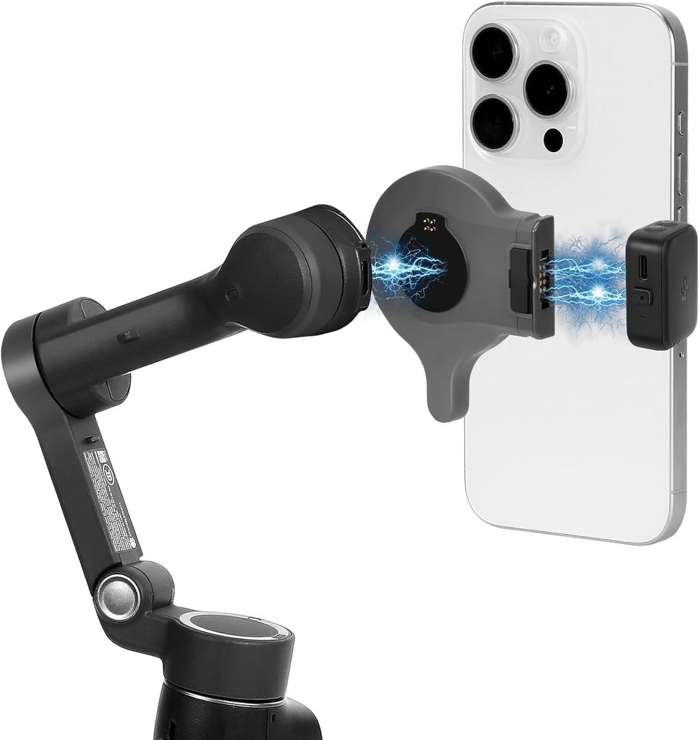 Magnetic Adapter Ring Holder for DJI Osmo Mobile 8 7P 7 6 5 4 SE Smartphone Gimbal Stabilizer,Quick-Release Mount Compatible with OM 8 7P Tracking Module/DJI OM Multifunctional Module
