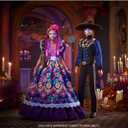 Barbie Signature Doll, 2022 Dia De Muertos Collectible, Traditional Ruffled Dress with Flower Crown & Calavera Face Paint