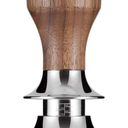 58.5mm Espresso Press Suitable for 58mm - Stainless Steel Flat Base for Coffee Tamper - Deep Adjustable Coffee Powder Hammer Press-A