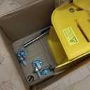 Mind Reader Mop Bucket with Wringer (Mop Not Included), 5.5 Gallon Cleaning Bucket with Wheels and Handle, Upward Press Wringer, Small Mop Compatible, Yellow