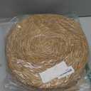 13 in Round Woven Placemats Plate Chargers Set of 12, Boho Farmhouse Rustic Woven Place Mats for Kitchen Dining Party Table Decor, Rattan Wicker Table Mats Jute Braided Chargers for Dinner Plates
