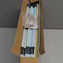 Extra Capacity Plastic Hanging File Folder,12 Pack Reinforced Hang Folders Letter Size,Heavy Duty 2 Inch Expansion,Filing Cabinet Folders,for Bulk Files, Medical Charts, Pastel Colors