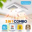 Upgrade Bathroom Exhaust Fan with Heater & Light 110 CFM 1.5 Sone
