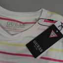 GUESS Girls' Eco Striped Logo T-Shirt, 14 Years