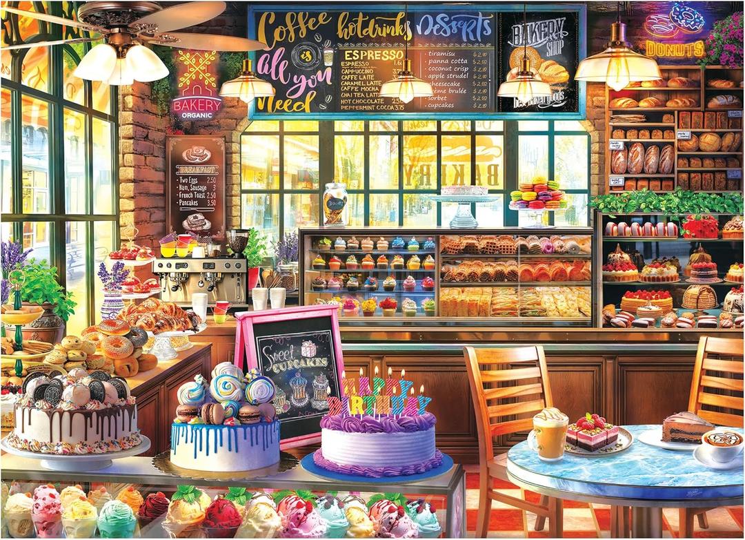 RoseArt - Kodak Premium - The Bakery - 1000 Piece Jigsaw Puzzle, Food-Themed, Ages 10 and Up