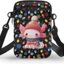 Xpyiqun Crossbody Bags for Women Christmas Phone Purse Travel Messenger Bag Sling Shoulder Bag Canvas Small