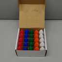 Novelty Lights 25 Pack C9 Ceramic Outdoor Christmas Replacement Bulbs, Multi, E17/C9 Intermediate Base, 7 Watt