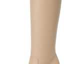 Modatope Knee High Boots Women Chunky Heel Square Toe Heeled Tall Boot for Women Fashion Side Zipper Long Boot (8.5)