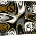 Designart Fantastic Fractal Abstract Pattern Canvas Artwork, 12" H x 20" W x 1" D 1P, White