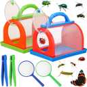 1 Pack Bug Catcher Kit Summer Toy Gift for Kids Boys Girls Outdoor Critter Bug Container Insect Cage Educational Bug Box for Butterfly Catching Activity Supplies(Green)