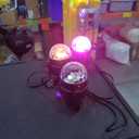 NEQUARE Disco Ball DJ Party Lights Sound Activated Remote Control Strobe Lamp 7 Modes Stage Light for New Years 2026 Room Dance Parties Karaoke Halloween Christmas Birthday Decorations 5.58Ft