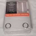 SunBlk Total Blackout Curtains - Set of 2 Panels - 52 in x 84 in - Kinsley Silver - New