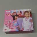 Liberry Doctor Kit for Toddlers 3-5 Years Old, 18-Piece Doctor Bag Pretend Play Toys, Durable Medical Kit with Toy Stethoscope, Pink Doctor Gift for Girls