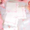 xo, Fetti Pink Bow Napkins - 3-ply, 25 pcs | Baby Shower Decorations, Spring Girl Birthday, Girls Just Wanna Be One, Tying the Knot Party Favors, Coquette Graduation, Bachelorette Decor