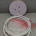 Havawish 3 Pcs 19.7in Giant Butterfly Decoration for Wedding Party Reception, Artificial Gauze Large Butterfly Prop for Banquet Ceremony Church, White Pink and Purple