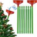 2pack 47inch Christmas Tree Watering Funnel Christmas Tree Watering System with Large Stainless Steel Tubes Xmas Tree Watering Device Easy Assembly Plant Watering Tool for Indoor Outdoor Xmas Tree