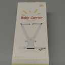 Newborn Carrier, Cozy Baby Carrier, Ergonomic Cross-Back Wrap, Hands-Free with Supportive Comfort, Deep Grey