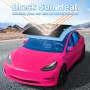 2025 Upgrade Sunshade Roof for Tesla Model Y 2025-2020 [No-Gap/No-Sagging] Roof Sun Shade Heat Insulation Sunroof Shade for Tesla Model Y Accessories 2025-2020 Black