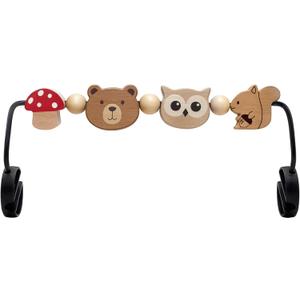 Baby Bouncer Toy Bar Compatible with Baby Bjorn Bouncer, Wooden Bouncer Toy Bar Attachment, Rotatable Bouncer Accessories Sensory Toy Gifts for Babies All Age