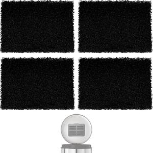 4 Packs Trash Can Odor Absorbing Filters - Activated Charcoal Filters Compatible with Simplehuman Filter Case Trash Cans & Compost Bucket, Activated Carbon Filters Absorb Odor