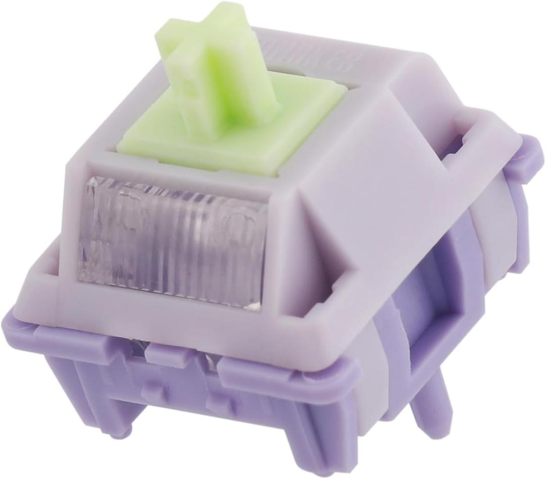 EPOMAKER Wisteria V2 Linear 38gf Keyboard Switches Set, with Light Diffuser, Pre-lubed, 5 Pin Creamy Switch, 35 Pieces for Mechanical Gaming Keyboards