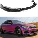 Front Bumper Lip Compatible with 2019-2022 BMW 3 Series G20 G28, Air Dam Fit for 330e 330i 340i M340i M-Sport Lower Chin Splitter 4 Door Sedan Protection Body Kit (Glossy Black)